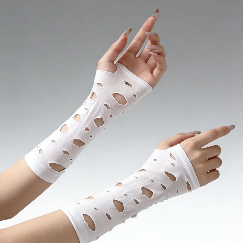 Sleeve Covers Ripped Arm Warme - đánh giá và giá Fingerless Glove Knit