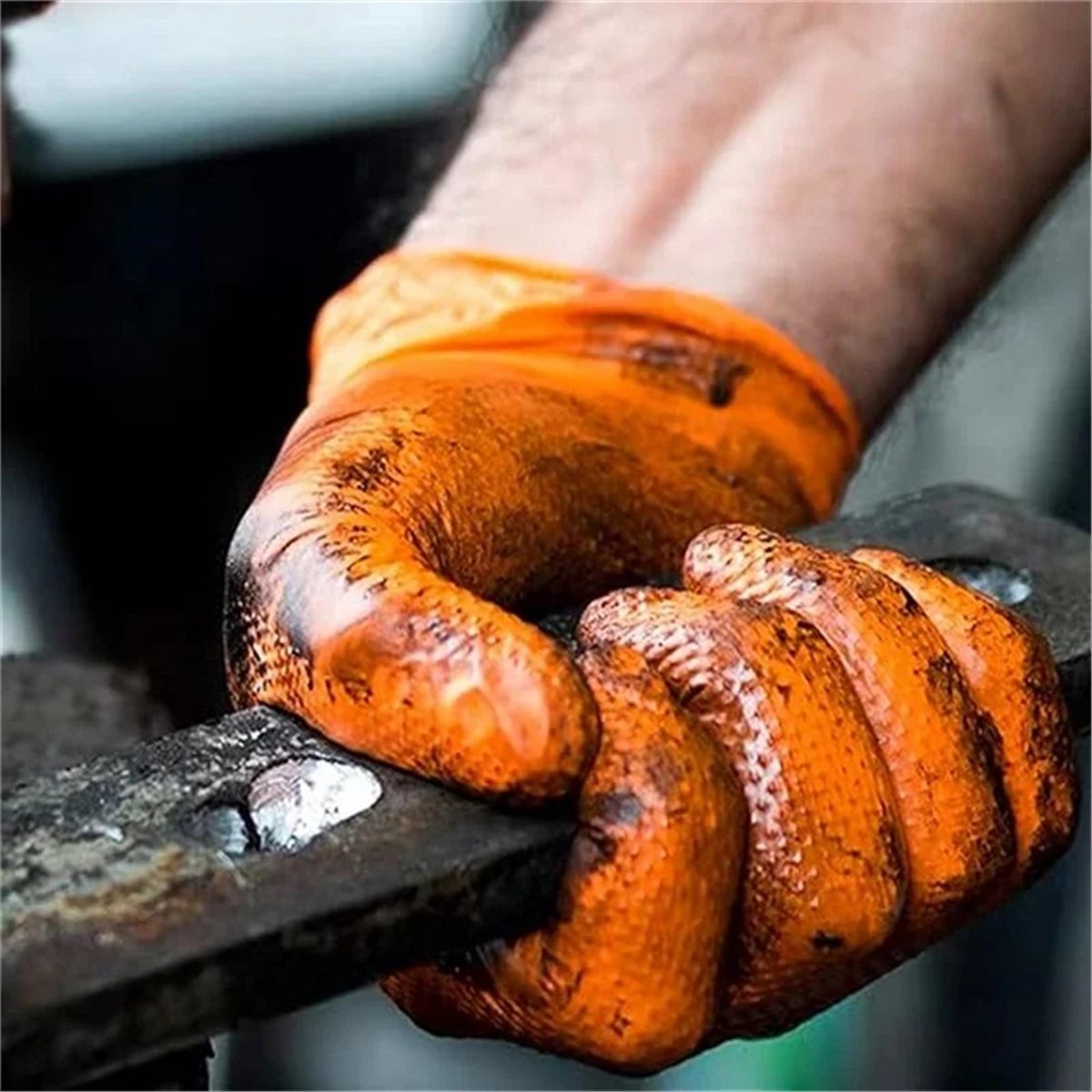 NEW Heavy Duty Orange Nitrile  - đánh giá và giá Nitrile Mechanic Glove