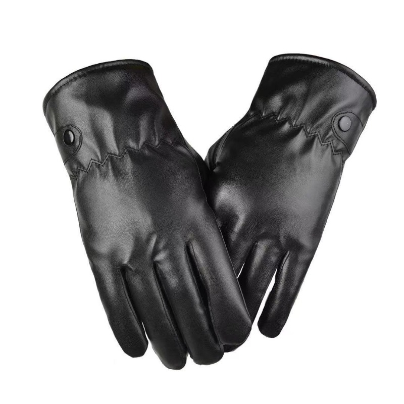 Winter Fashion Black PU Leathe - đánh giá và giá Leather Driving Glove