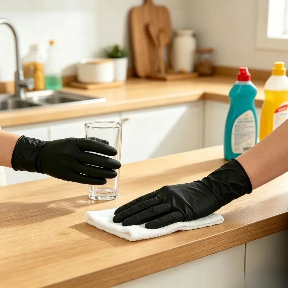 100PCS/Box Black Nitrile Glove - đánh giá và giá Latex Disposable Glove