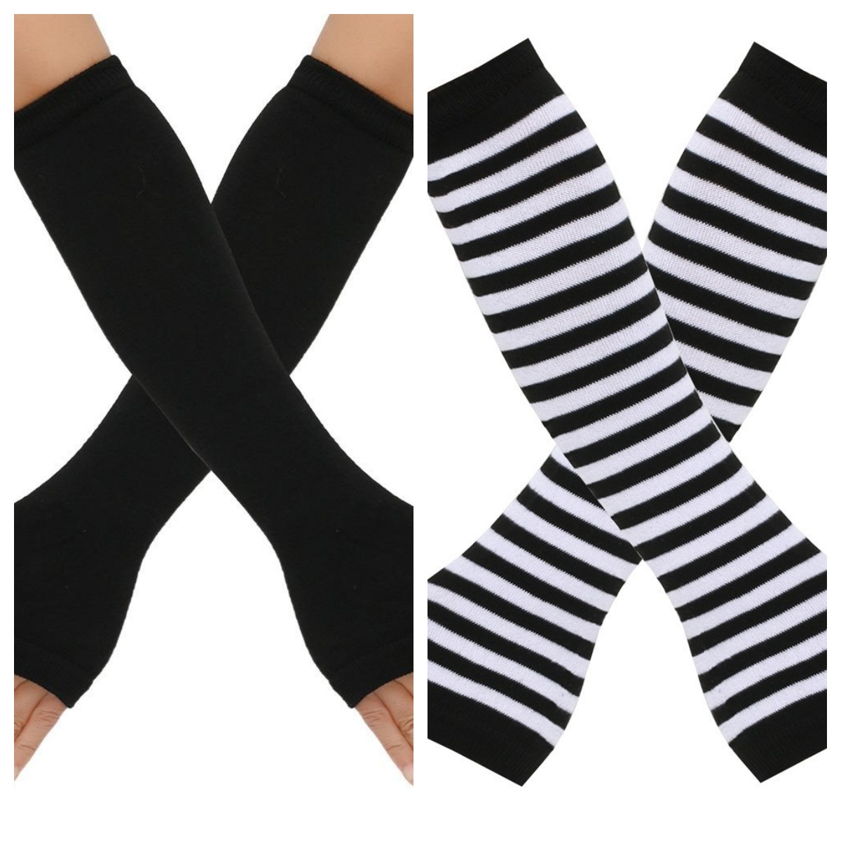 2pairs Warmer Knitted Long Fin - đánh giá và giá Fingerless Glove Knit